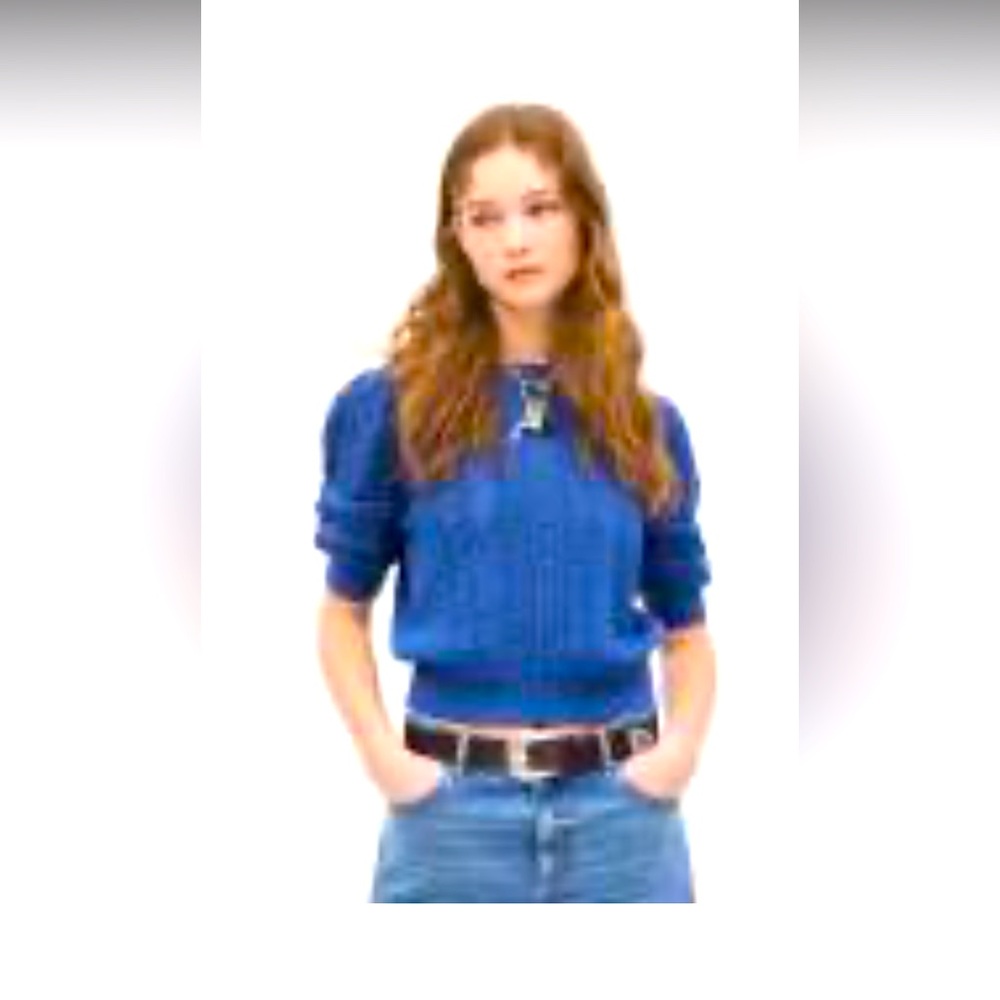RW&CO. Vibrant Blue Crew Neck Sweater
